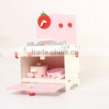 Wooden Gas Cooker Toy Kitchen Set for Kids