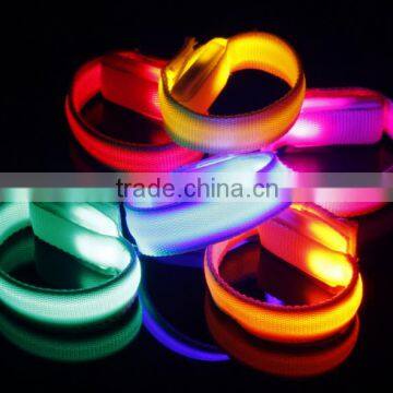 2016 New Perfect Sports Festival Parties Flashing Led Light Glow Armband Belt Multi