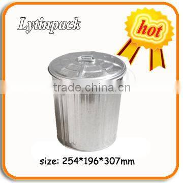 Tin Trash Can Waste Bin