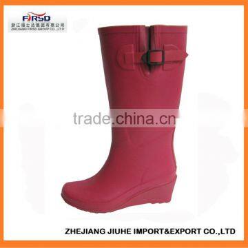 High heel Rubber Rain Boot for Women