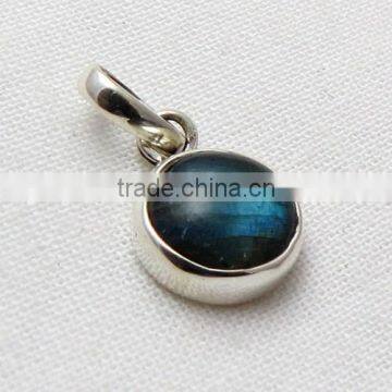 Gallery Piece Fire Labradorite 925 Sterling Silver Pendant