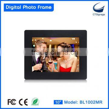 10 inch plastic photo frame BL1002MR motion sensor digital photo frame