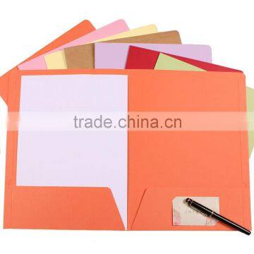 [stock sample free] manufacture pocket file folder with clips