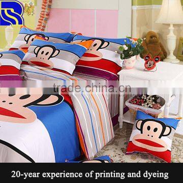 Custom printed packaging bed sheet bedding set