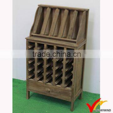 Country Decorative Vintage Solid Wood Wine Cupboard