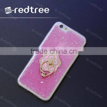 personality fashion case with the ring diamond buckle mobile cover