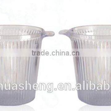 Small Size PS Plastic round Ice Bucket with Ice tongs