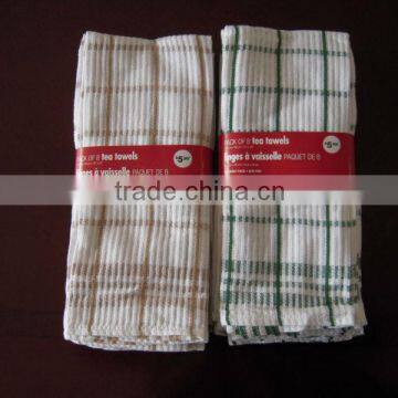 high quality yarn dyed cotton kitchen towel set