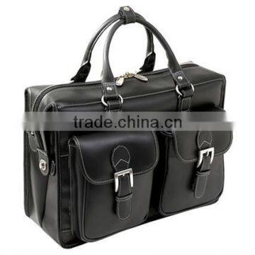 High capacity men briefcase unique used laptop singapore fashion Custom laptop bag genuine leather briefcase alibaba china