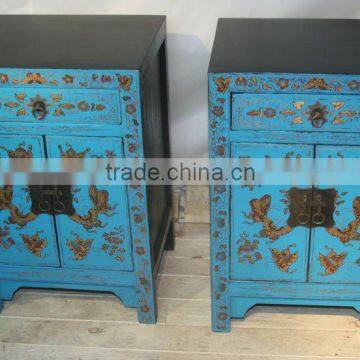 chinese antique furniture hand painted nightstand