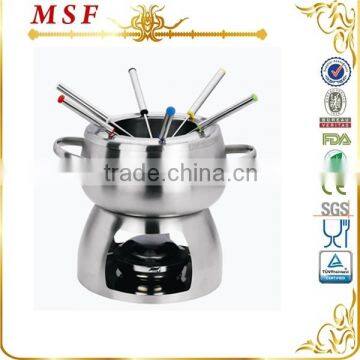 MSF mini fondue set with belly shape body free spirit stove