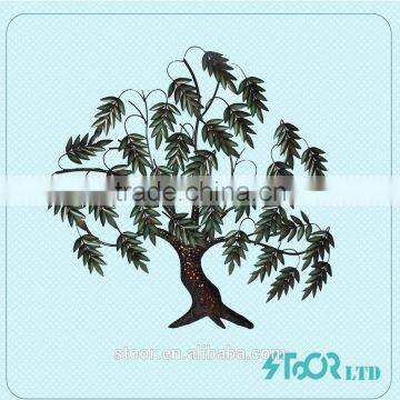 Vintage tree metal wall decoration for home decoration