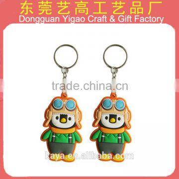 Eco-friendly Double Sided Soft PVC 3d Cartoon Keyrings photo-2