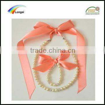 jewelry use custom woven polyester satin color ribbon for sale