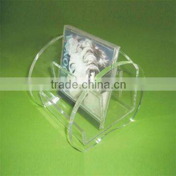 Promotional gift rotating plastic photo cube frame