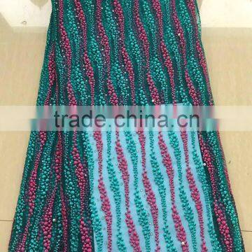 New High Quality in Tulle Lace French Lace Fabric in Modern Design for Wedding Dress Lace Fabric photo-3