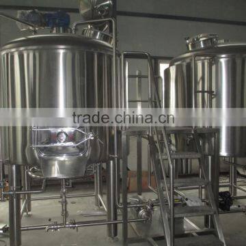 10 BBL Direct Fired Micro Brewing Equipment For Pub / Laboratory 2 Vessel Brewhouse