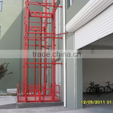 hydraulic vertical lead rail platform lift in china