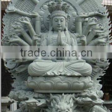 natural stone guanyin statue thousand hand buddha