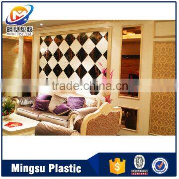 washable and waterproof PVC wall panel with marble color design