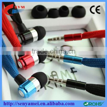 3.5mm Jack Earphones Shoelace Earphones China Wholesale Promotional OEM Design