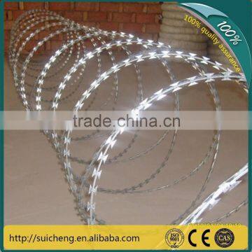 Low Price Concertina Razor Barbed Wire/Razor Barbed Wire Fence/Plastic Razor Barbed Wire(Factory)