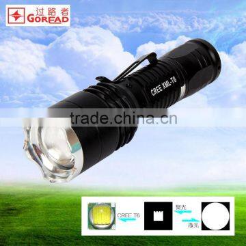 GOREAD Y37 high Bright T6 LED focusable dimming 1000lum high power flashlight