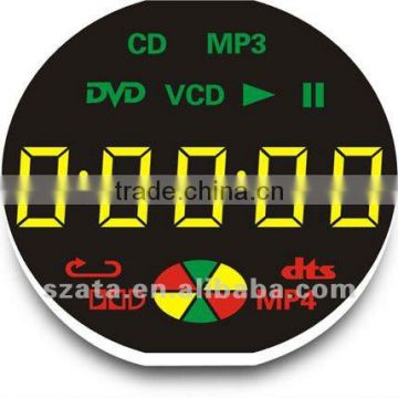 customized five digital led display screen for DVD