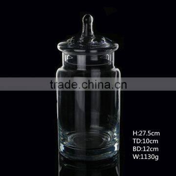 Crystal Covered Candy Dish Glass Box Jar photo-2