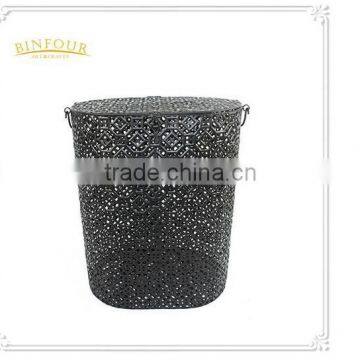 Powder Coated Vintage Metal Wire Mesh Hanging Storage Baskets for Home Decor
