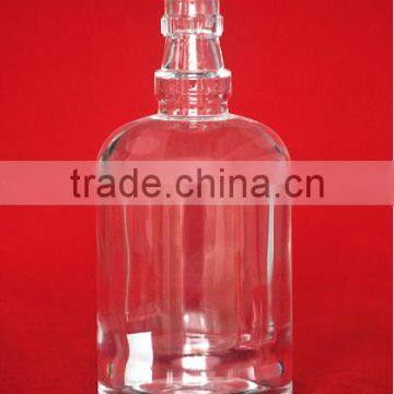 High Flint Glass Bottle 350ml Rum Glass Bottle