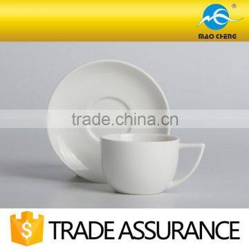 White Durable Ceramic Espresso Cup With Saucer photo-4