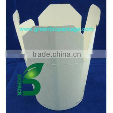 Chinese noodle packaging paper boxes, biodegradable take out food box