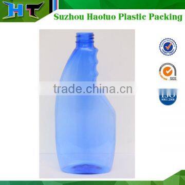 500ml PET plastic cleaning bottle with bule color