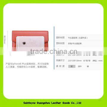 16898 RFID Blocking Genuine Leather Bright-coloured Fashion Design Lady Wallet photo-3