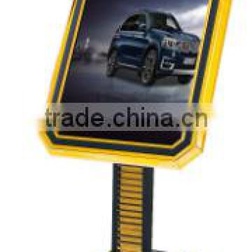 Customized hotel lobby equipment sign stand/stainless steel standing poster