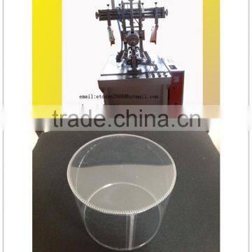 transparent conical box machine