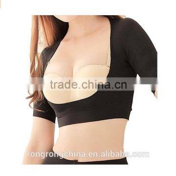 Women's Shapewear Tops Wear Your Own Bra Short Sleeve Slim Crop Top Shaper