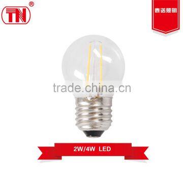 New type 200lm 300lm g45 led bulb 2w 3w filament led