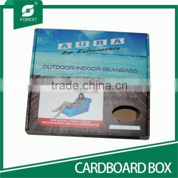 OFF-SET PRINTING CARDBOARD BOX FOR PACKING BEANBAGS