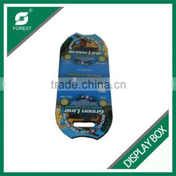 CUSTOM PRINT C FLIUTE CORRUGATED DISPLAY CARTONS PAPERBOARD FLAT SHIPPING CARRIERS WITH HANDLES photo-6