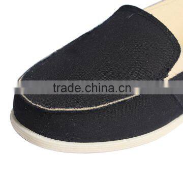 Black Pure Color Canvas Comfortable Shoes photo-2