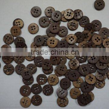 Four Holes Fashionable Coconut Shell Button Size 22L