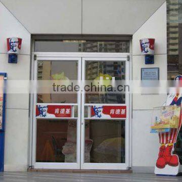 KFC Door,Modern Alunimum Alloy Profile Glass Door for Shop,Restaurant,ect