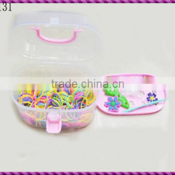 Last Fashion Design Children DIY Rubber Bands Accessories In Non-toxic Rubber Bands Toys