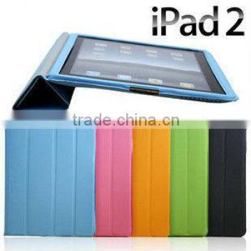 For iPad Case(leather smart cover, with strong magnetic, wake sleep function)