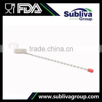 Manufacturer 273mm Stainless Steel 304 Plastic Tail Bar Spoon