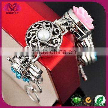 MOQ 100pcs 2015 Popular Fashion Snap Press Button Leather Bracele photo-3