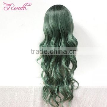 Any color is available natural colorful wave cheap lace front wig