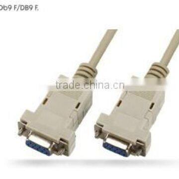 DB 9 female to female assembly type Optional gold and nickel plating DVI cable made in china